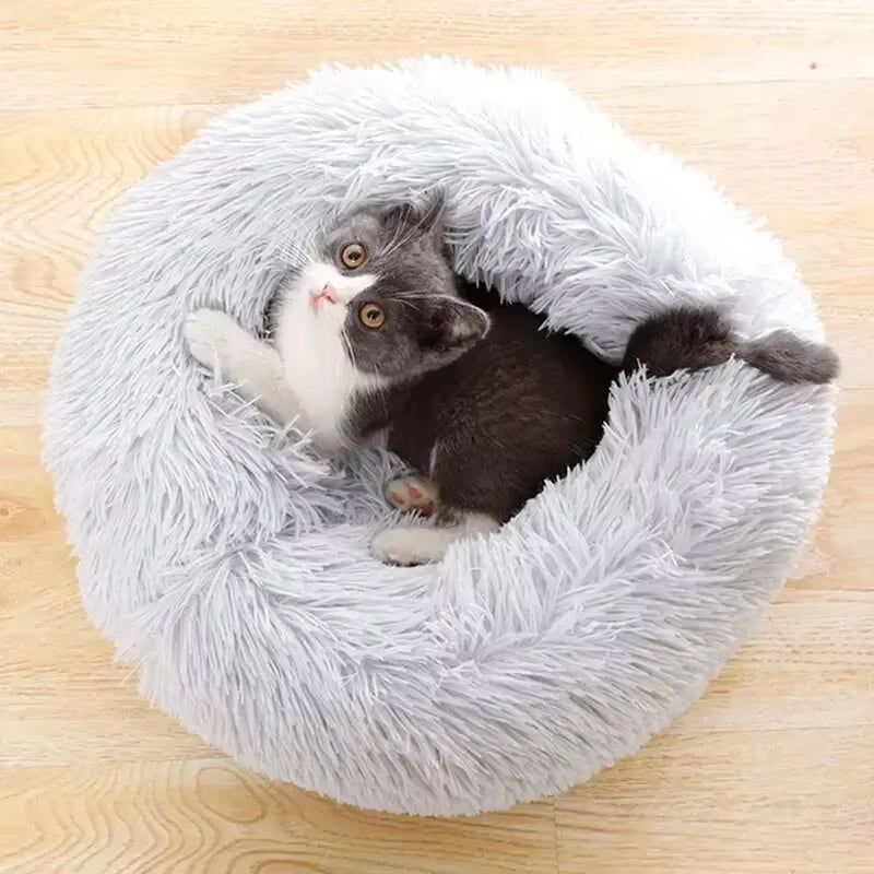 Cozy Plush Cat Bed: The Ultimate Warm Nest for Your Feline Friend