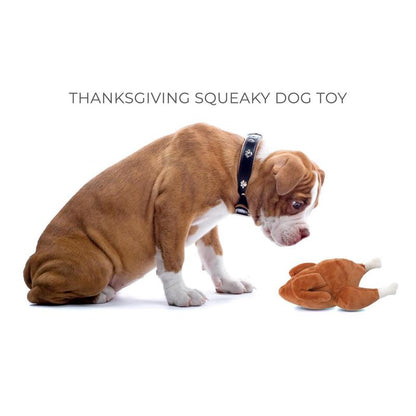 Thanksgiving Fun Awaits with Our Squeaky Plush Turkey Dog Toy for Playful Pups!