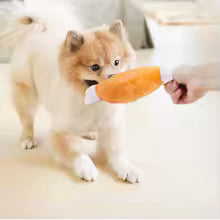 Interactive Squeaky Plush Dog Toy – Durable Chew Toy for Small Breeds