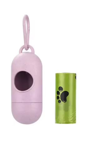 Dog Poop Bag Dispenser Set – Waste Bag Holder with Biodegradable Pet Waste Bags – Travel & Outdoor Dog Supplies