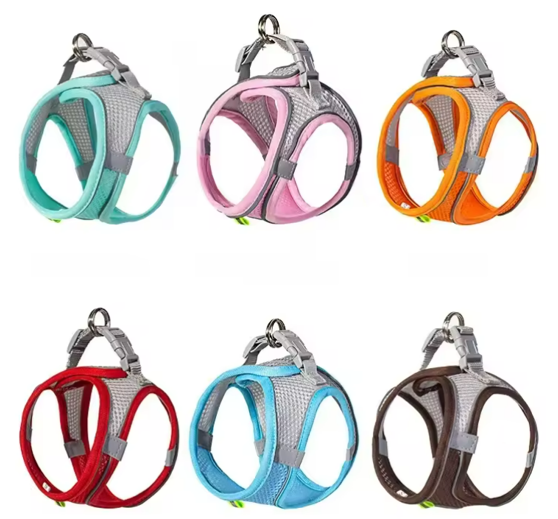 Dog Harness and Leash Set for Small Dogs & Cats – Adjustable Puppy Vest Harness with Outdoor Walking Leash