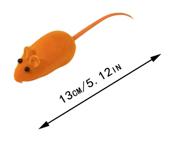 Sound Rubber Mouse Cat Toy – Interactive Simulation Mouse for Kittens & Cats – Durable Bite-Resistant Pet Toy