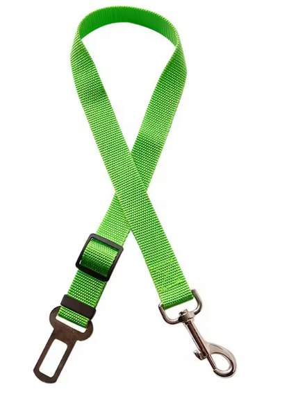 Adjustable Dog Car Seat Belt – Reflective Nylon Safety Harness with Shock-Absorbing Elastic – Travel Pet Accessory for Dogs
