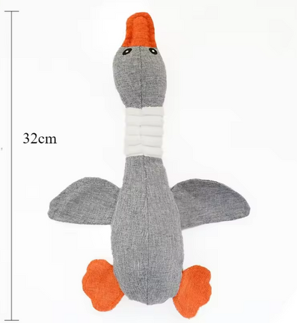 Plush Wild Goose Dog Toy – Soft Squeaky Chew Toy for Puppies, Small & Large Dogs – Interactive Plush Play & Training Pet Accessory