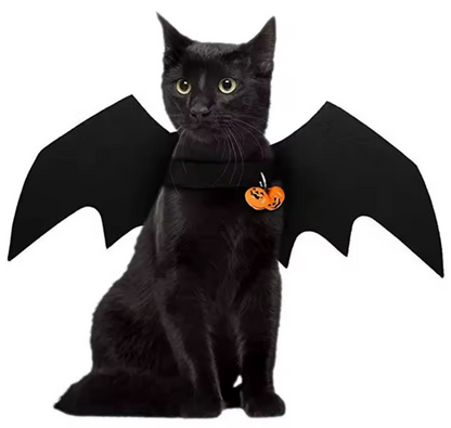 Pet Bat Wings Costume – Small & Medium Dog/Cat Harness – Halloween, Christmas, Party, Festival Outfit