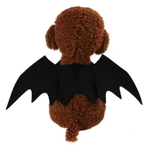 Pet Bat Wings Costume – Small & Medium Dog/Cat Harness – Halloween, Christmas, Party, Festival Outfit