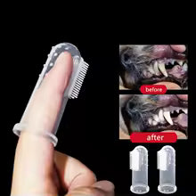 Super Soft Pet Finger Toothbrush – Dog & Cat Dental Care Tool