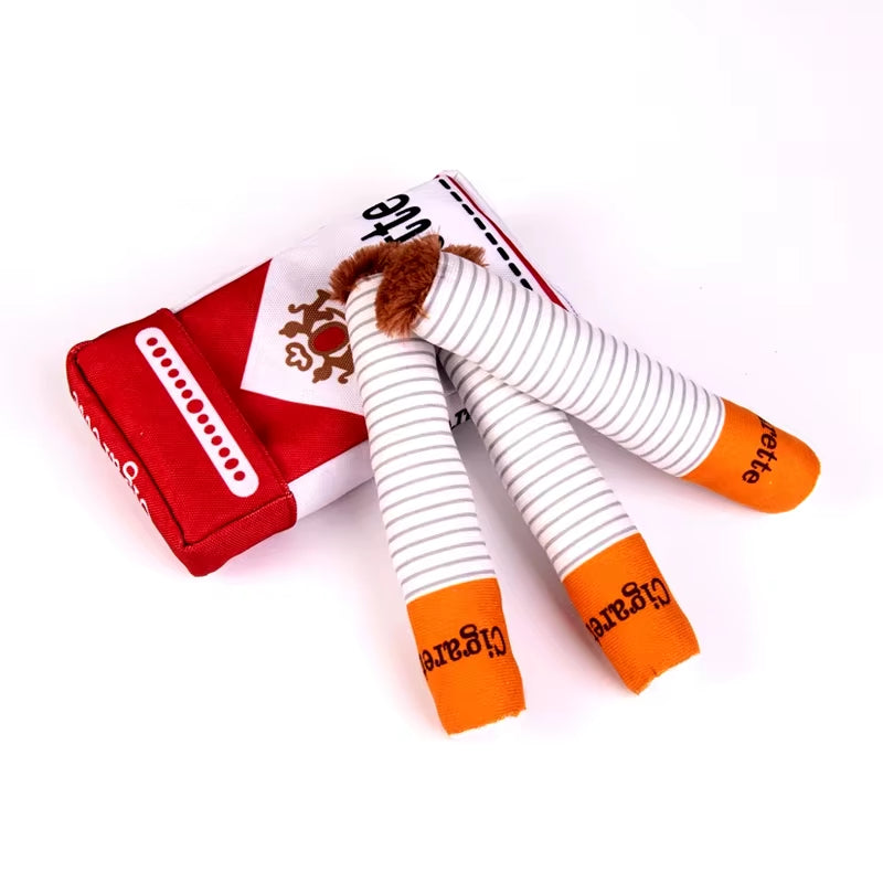 Get Your Pup Chewing with Our Hilarious Plush Cigarette Doll Toy – The Perfect Anti-Bite Buddy!