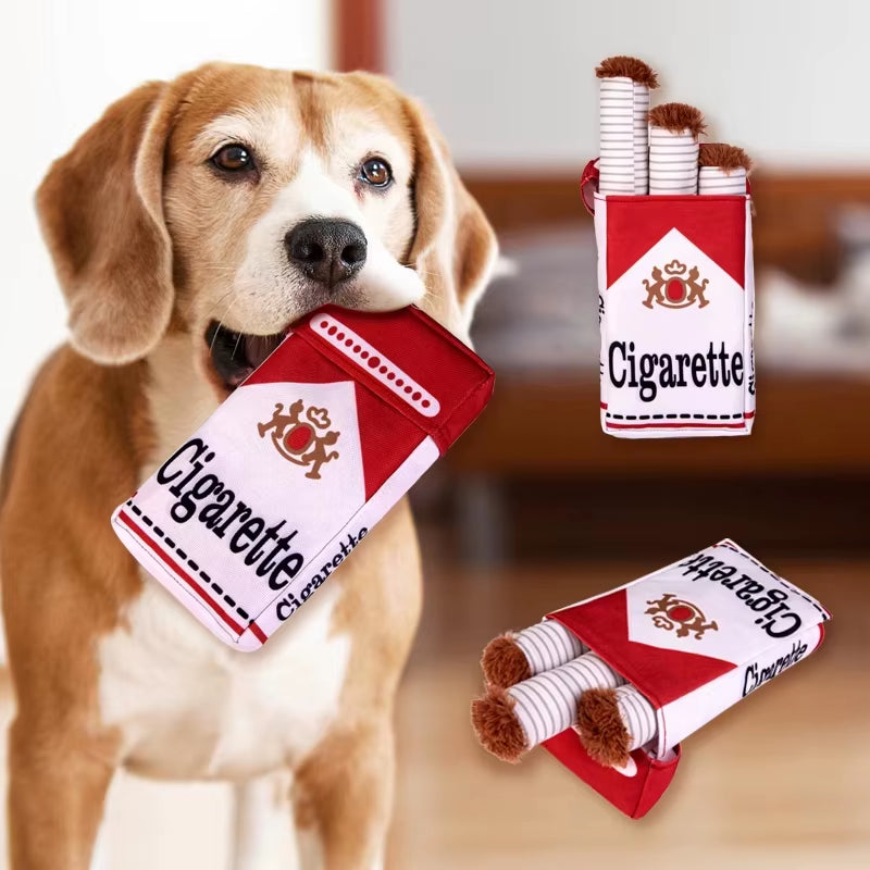 Get Your Pup Chewing with Our Hilarious Plush Cigarette Doll Toy – The Perfect Anti-Bite Buddy!