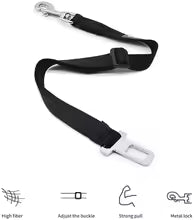 Adjustable Pet Car Seat Belt for Dogs & Cats – Safety Harness Clip for Vehicle Travel