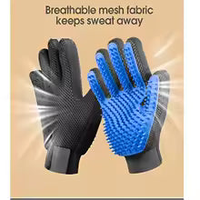 Pet Grooming Glove – Hair Remover & Massage Brush for Dogs & Cats